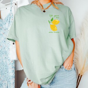 Comfort Colors® Jesus Lemonade Shirt, But My Jesus He Be Makin’ Lemonade, Life Gave Me Lemons Tee, Faith Christianity Tee, Christian Apparel zdjęcie 3