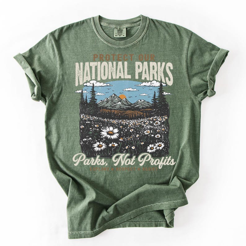 Protect our National Parks Shirt, Environmental Activism T-shirt, National Park T-shirt, Protect Our National Parks T-shirt, Comfort Colors® image 4