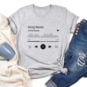 Custom Song Name Shirt, Gift For Birthday, Custom Favorite Artist Tee, Custom Artist Name Shirt, Custom Song Name T-Shirt, Favorite Song Tee