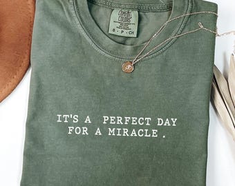 IVF Mom and Dad Gift Comfort Colors® Shirts, Transfer Day It's A Perfect Day for A Miracle Sirt for Couples , Ivf Strong Matching Tees, Ivf