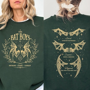 Bat Boys Sweatshirt, The Night Court Sweater, A Court OF Thorns And Roses Rhysand Cassian Azriel, Book Lover Gift, Bookish Gift, Bookish Tee