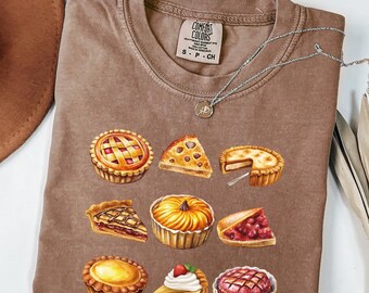 Comfort Colors® Pumpkin Pie Shirt, Fall Shirt, Thanksgiving Gift, Thanksgiving tshirt for Women, Fall Apparel, Fall Tees, Thanksgiving Shirt