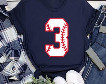 Baseball Numbers Shirt, Baseball Custom Birthday Shirt, Baseball Mom Shirt, Personalized Baseball Tees, Baseball Boy, Custom Baseball Shirts