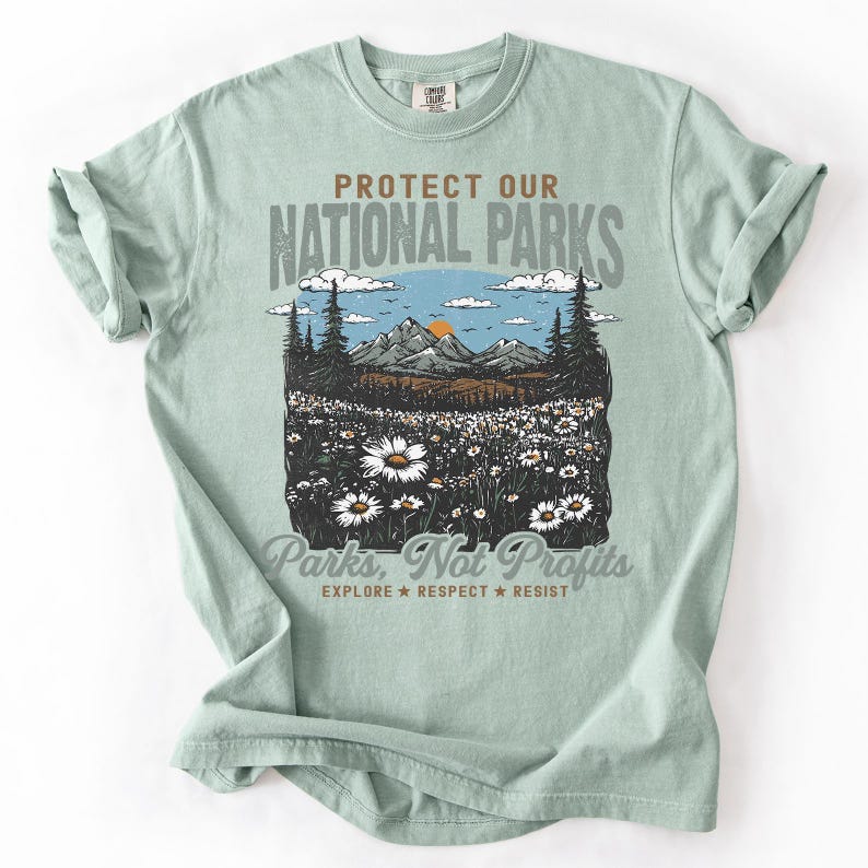 Protect our National Parks Shirt, Environmental Activism T-shirt, National Park T-shirt, Protect Our National Parks T-shirt, Comfort Colors® image 5