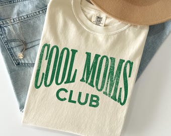 Camiseta Cool Moms Club, Camiseta Comfort Colors® Cool Mom, Camiseta Mom Life con diseño de rayas, Regalo para el Día de la Madre, Regalo para mamá, Camisetas de moda para mamás