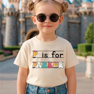 Custom Kids Name Back To School Shirt, Toddler First Day of School Tee Kindergarten Shirts With Name, First Day School Outfit, School Shirts