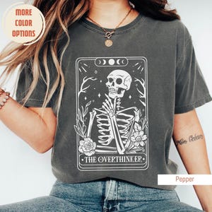 Overthinker Tarot Card, Overthinker Shirt, Overthinker Shirts, Comfort Colors®, Overthinking Motivational Quote, Overthinking, Gift For Her