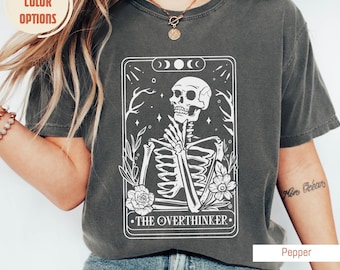 Overthinker Tarot Card, Overthinker Shirt, Overthinker Shirts, Comfort Colors®, Overthinking Motivational Quote, Overthinking, Gift For Her
