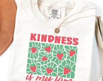 Comfort Colors® Kindness Shirt Teacher T Shirt Christian Shirt Positive Tee, Mental Health Gifts, Cute Teacher Shirts, Spring Teacher Outfit