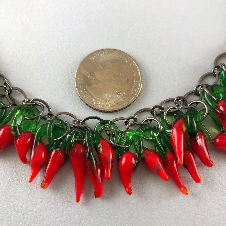 Red Hot Chili Pepper Necklace Necklace and Earring Set With Etsy