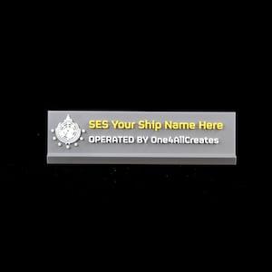Helldivers 2 Ship Name Plaque - Personalized Gamer Tag and Ship Name Display