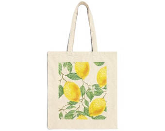 fruit series, lemon, minus, Cotton, Canvas, Tote Bag pattern,