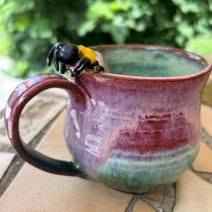 Bumble Bee Watermelon Color Ceramic Mug