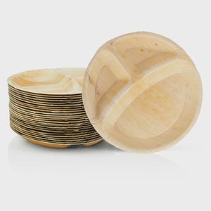 Palm Leaf Snack Bowls and Plates for Dinner and Dessert Eco-friendly, Biodegradable and Disposable Plates