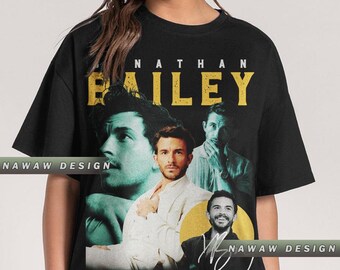 Jonathan Bailey Retro T-Shirt: Vintage Actor Tee NAW8