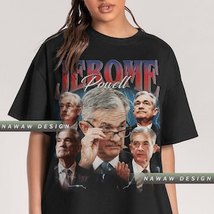jerome powell shirt with funny face, make a money for gift