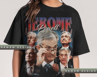 jerome powell shirt with funny face, make a money for gift NAW1