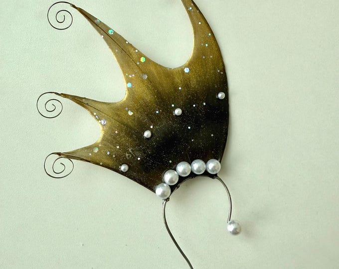Mermaid Ear cuff no piercing, wrapped Fairy Ears,cosplay fantasy accessory,Gradient Shark Ears,Halloween gift,elf,Coachella