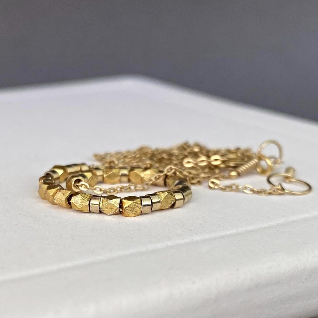 Personalized Morse Code Necklace | Custom Secret Message | 14K Gold ...