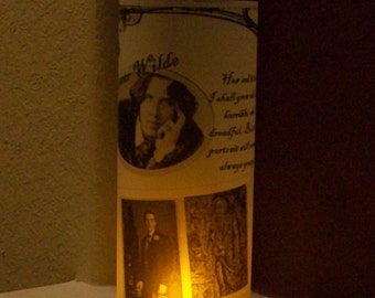 Halloween Oscar Wilde Vellum Candle Luminarie - The Picture of Dorian Gray - Lantern - Luminary - Luminaria - Victorian Literature