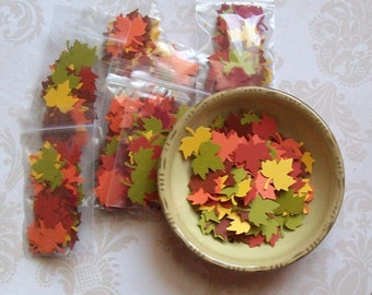 Maple Leaf - Leaves - Fall Confetti - 500 pieces - Autumn Mix