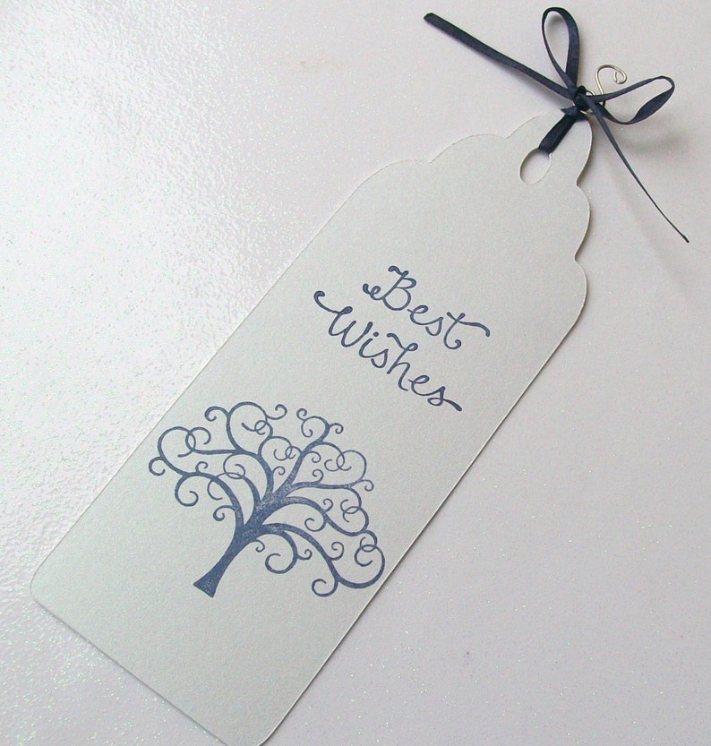  Wedding Wishing Tree Tags Best Wishes with Tree set of 50 Etsy