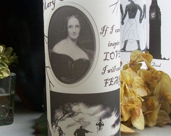 Halloween Mary Shelley Vellum Candle Luminarie - FRANKENSTEIN - Lantern - Luminary - Luminaria - Victorian Literature