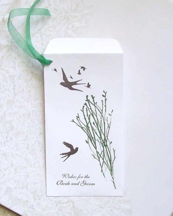 Items similar to Wedding Wishing Tree Money Envelopes