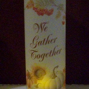 Thanksgiving Vellum Luminarie Fall or Autumn Bounty Lantern Thanksgiving Vellum Luminarie Fall or Autumn Bounty Lantern