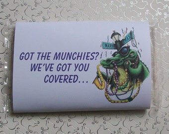 Popcorn Wrapper - MARDI GRAS - Microwave Popcorn Sleeve - Favor - Welcome Gift - Hotel Guest