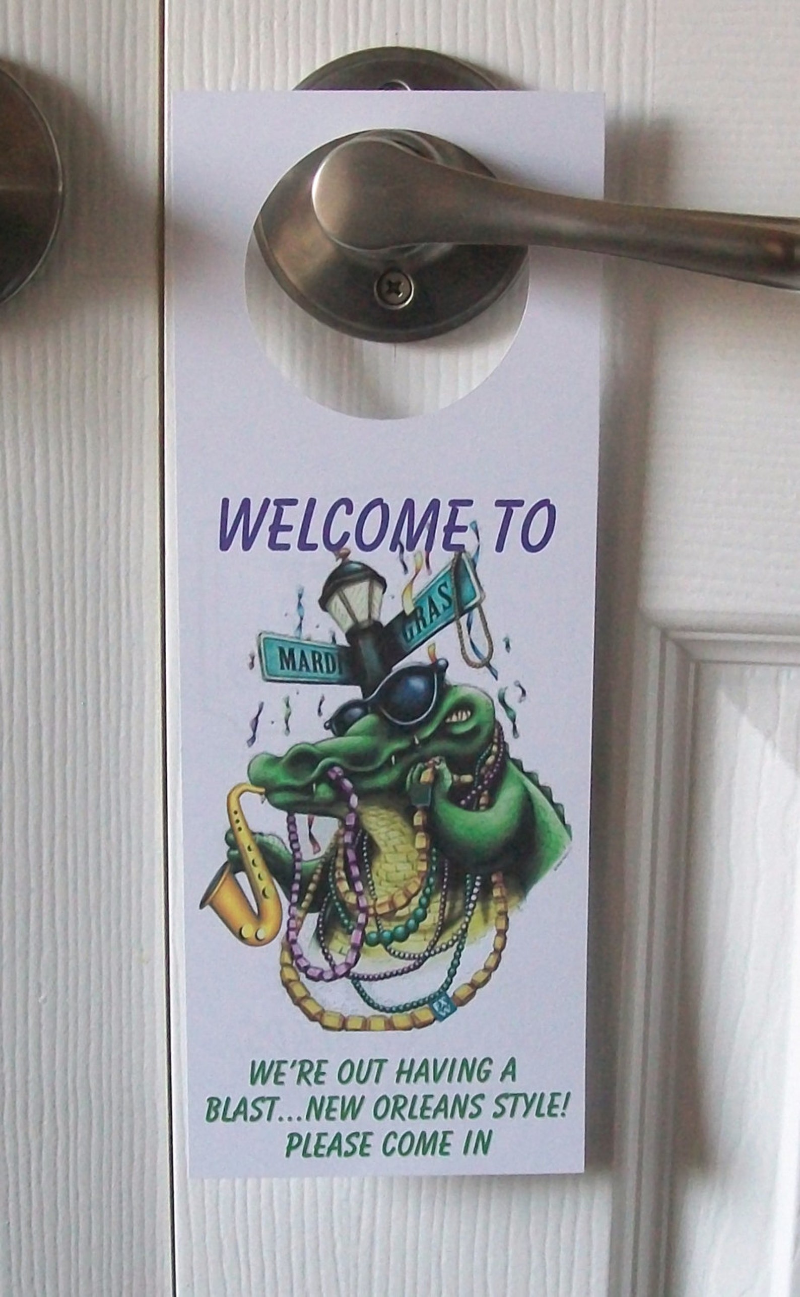 mardi gras door hangers