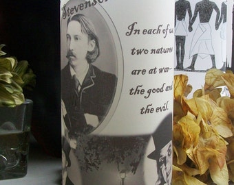 Halloween Robert Louis Stevenson Vellum Candle Luminarie - Dr. Jekyll and Mr. Hyde - Lantern - Luminary - Luminaria - Victorian Literature