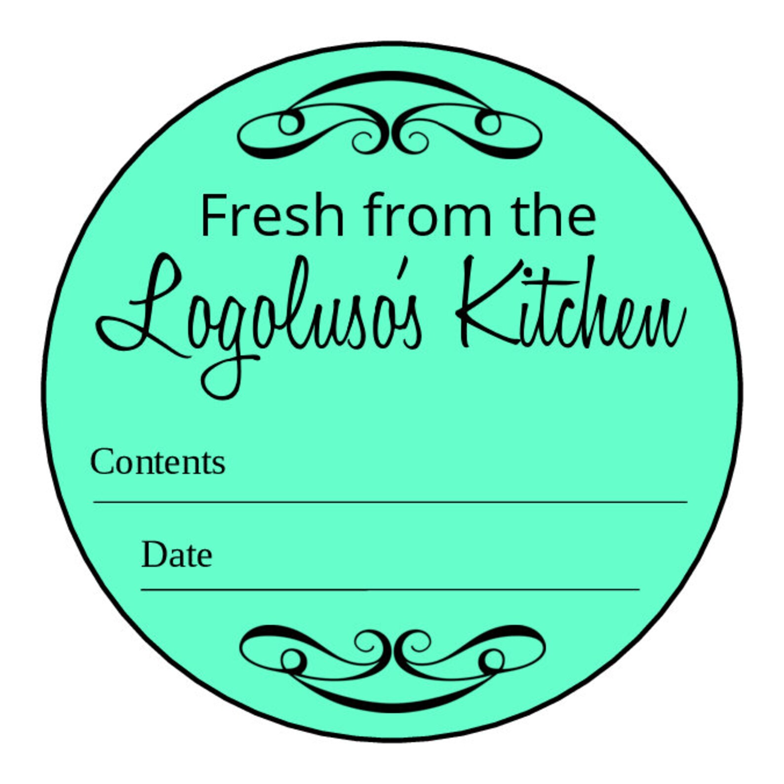 Kitchen Canning Labels Stickers Personalized Labels Fresh Etsy
