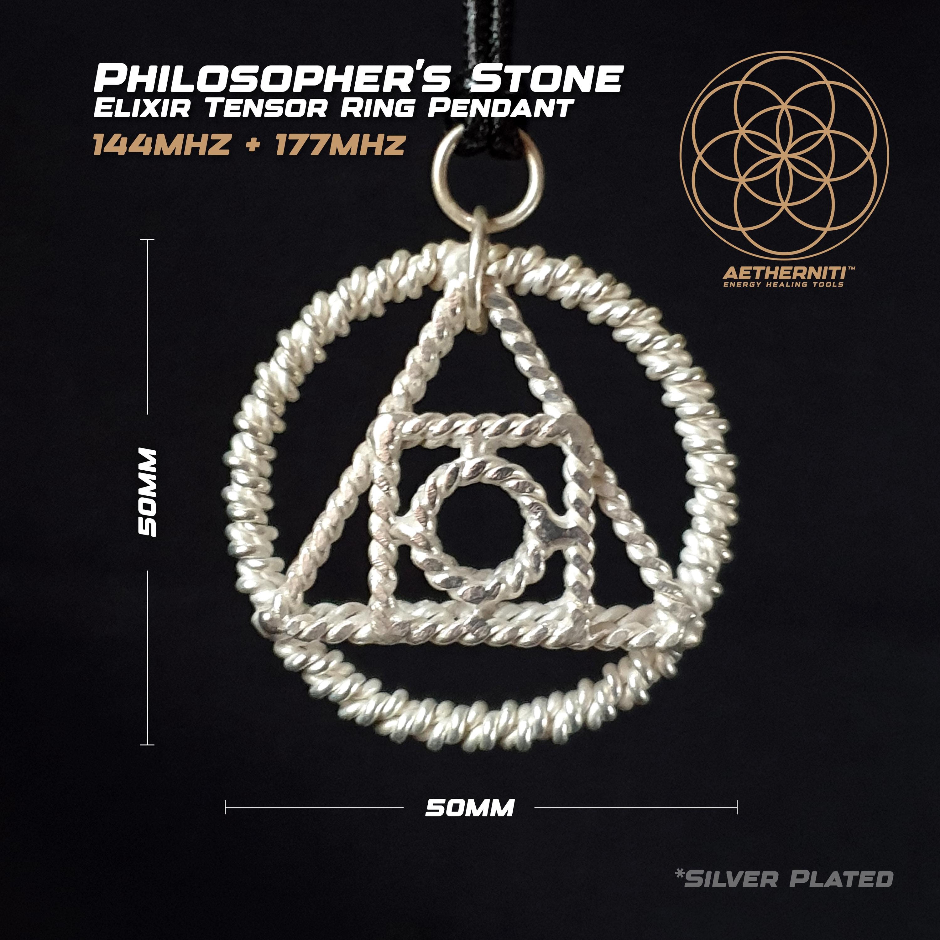 Philosopher's Stone Elixir Tensor Ring Reversible (silver