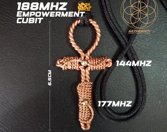 Egyptian Ankh Pendant: Designed with Sacred, Lost and Empowerment cubit