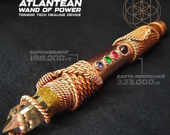 Atlantean Wand of Power | Tensor Tech Healing Device | 333MHz & Empowerment Cubit 188MHz