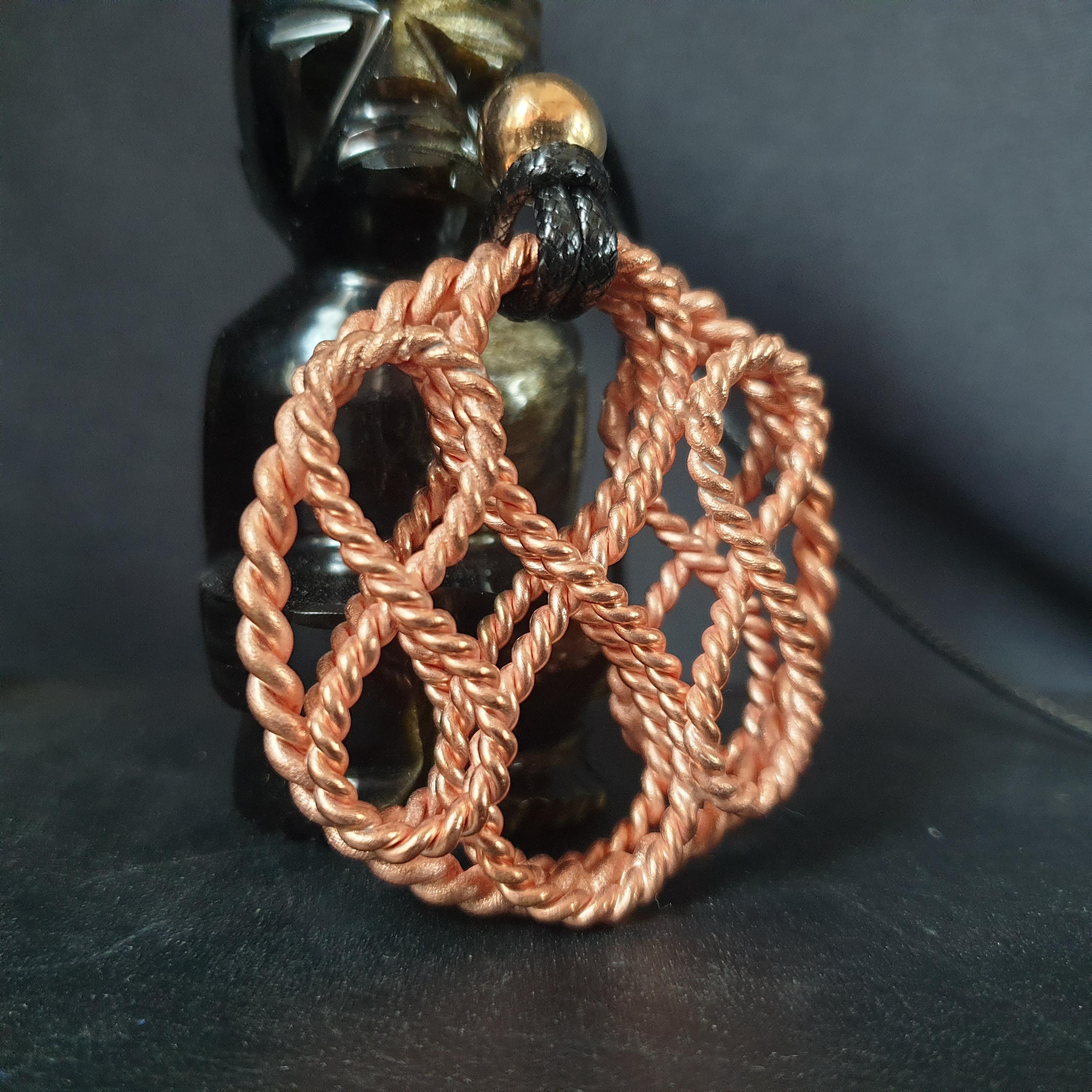888 Infinity Copper Tensor Ring Pendant | Energy Healing Jewelry