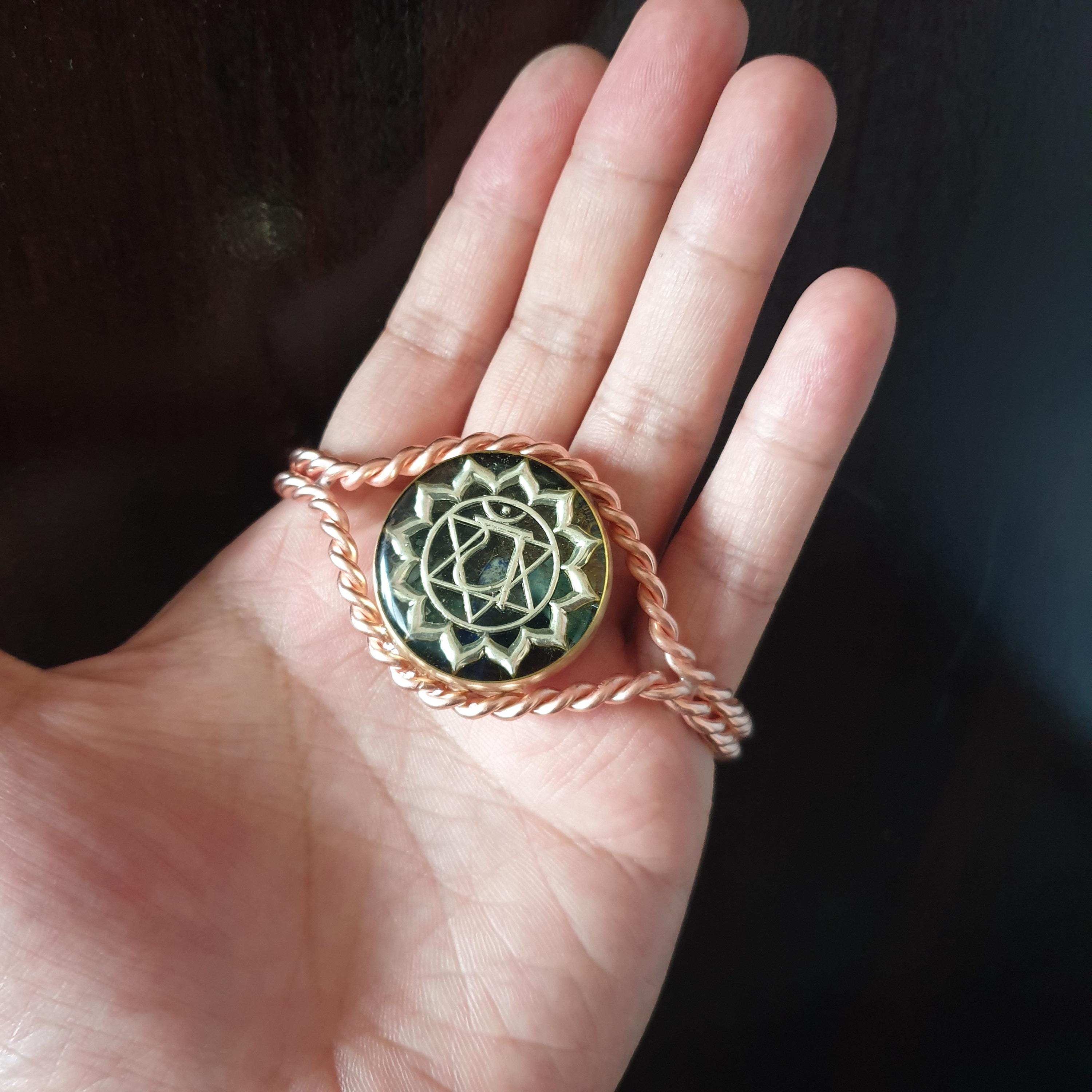 Indigo,RaMu cubit インフィニティ×テンソルコイル ペンダント Tensor Ring Energy Healing Bracelet (indigo Cubit) - Etsy