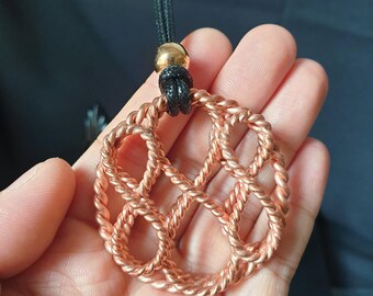 888 Infinity Tensor Ring Pendant 144mhz 177mhz 188mhz Copper