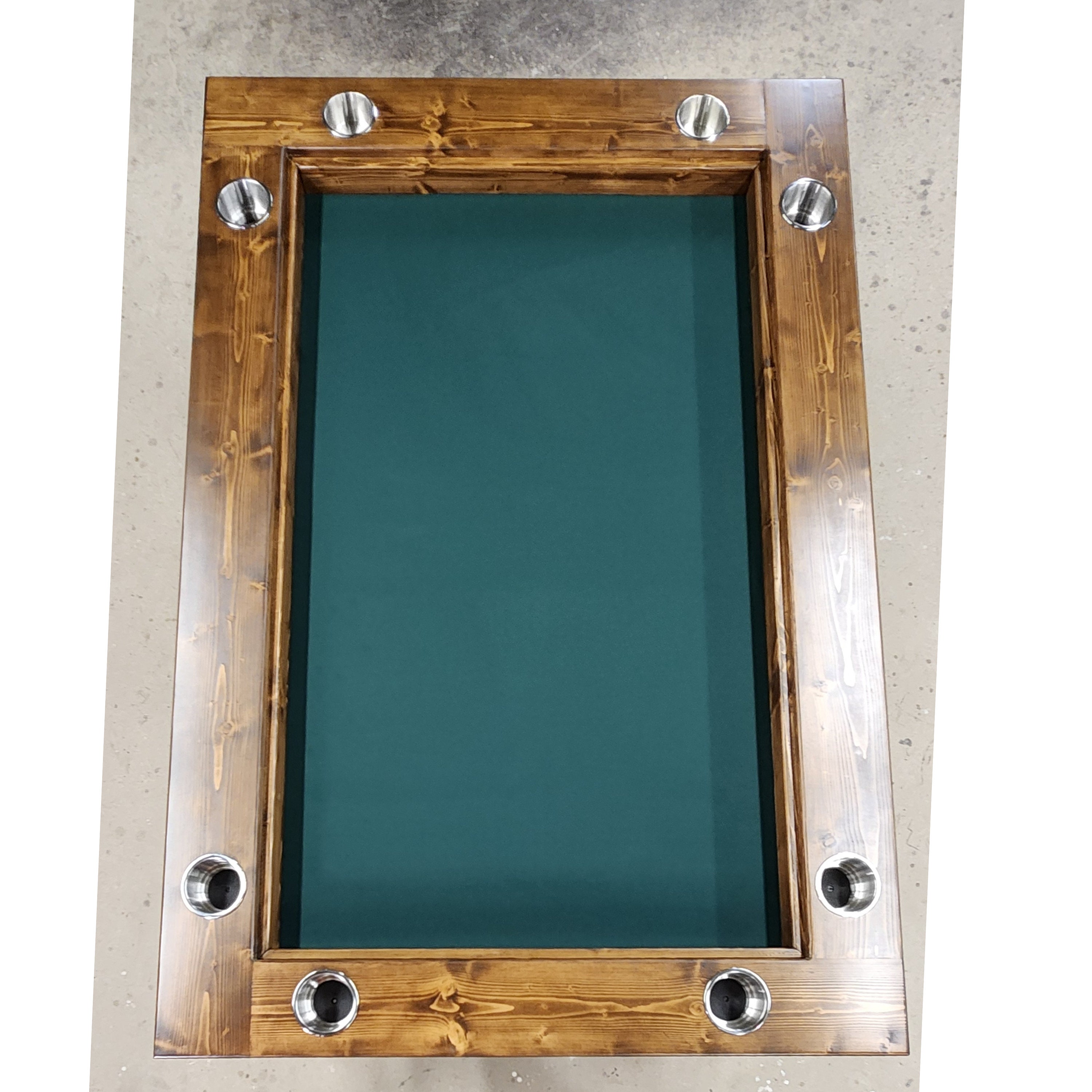 Custom Gaming Table, Role Playing Game Table With Folding Legs, Vaulted