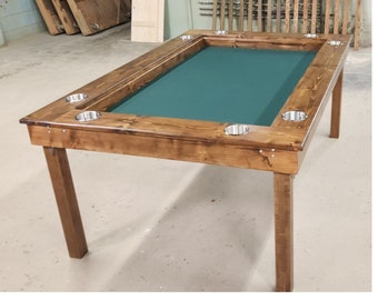 Benutzerdefinierter Gaming-Tisch, Rollenspieltisch mit klappbaren Beinen, gewölbter Esstisch, Puzzle- und Brettspieltisch mit Abdeckung, DnD, Tischplatte