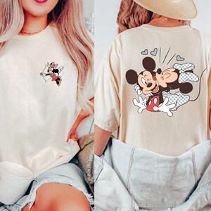 Retro Couple Shirt, Disney Shirt, Mickey Mouse Shirt, Valentines Day Shirt, Kiss Shirt, Minnie Mouse Shirt, Disneyworld Tee, Love Shirt, BP