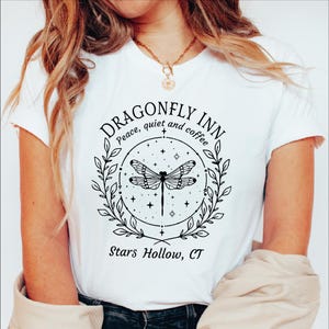 Stars Hollow Comfort Colors Shirt, Dragonfly Inn Shirt, Hollow Shirt, Lukes Diner Tee, Matching Women Shirt, Stars Hollow Tee image 2