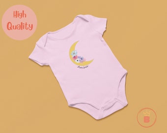 Prénom personnalisé Body pour bébé vêtements de haute qualité Prénom personnalisé grenouillère bébé garçon et bébé fille parfait cadeau d'anniversaire matière délicate