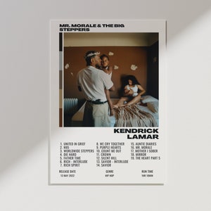 Kendrick Lamar Posters Mr. Morale & the Big Steppers Album Cover Poster Kendrick Lamar album art digital posters