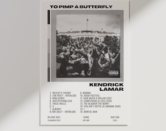 Póster de la portada del álbum "To Pimp a Butterfly" de Kendrick Lamar (descarga digital)