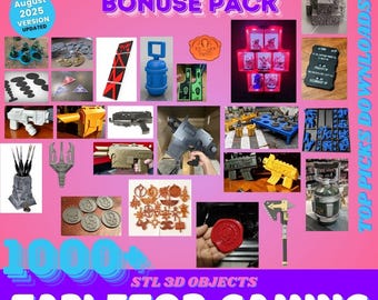 Paquete de terreno de mesa STL: más de 1000 archivos de impresión 3D para fantasía, ciencia ficción, edificios, accesorios de mazmorras, accesorios de juego y miniaturas.