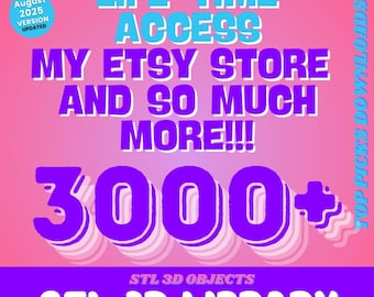 Ultimate 3D Printer STL Library | Lifetime Access to 3,000+ Printable Designs | 14 Mega Bundles in One Download