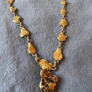 Alaskan Gold Nugget Necklace