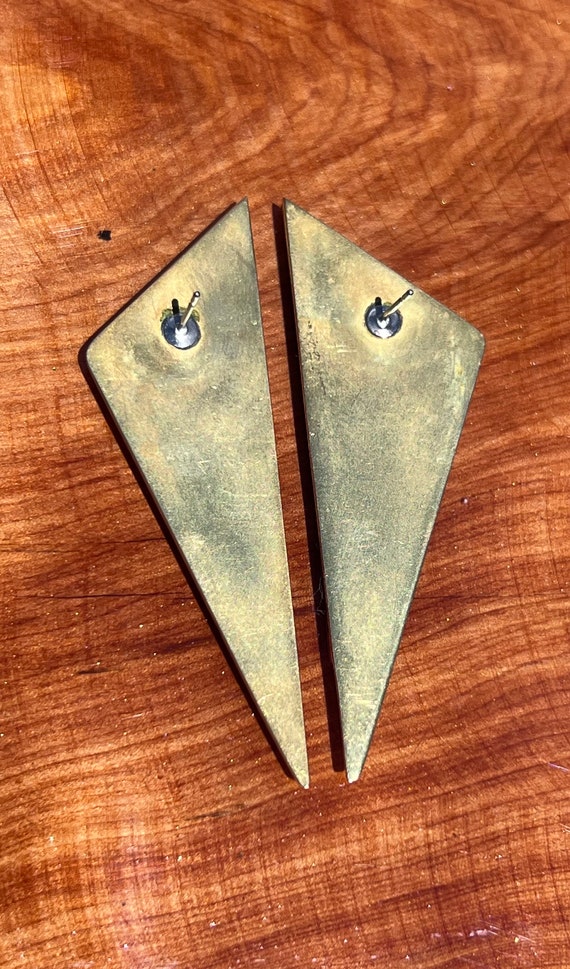 1980s Geometric Earrings - image 2